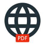 web to pdf, html converter android application logo